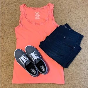 Peachy Orange Tank Top